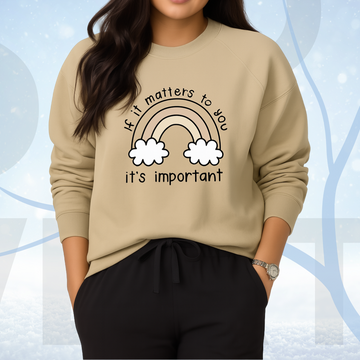 Beige Women's Printed Sweatshirt – Warm and Stylish Fleece (3472)