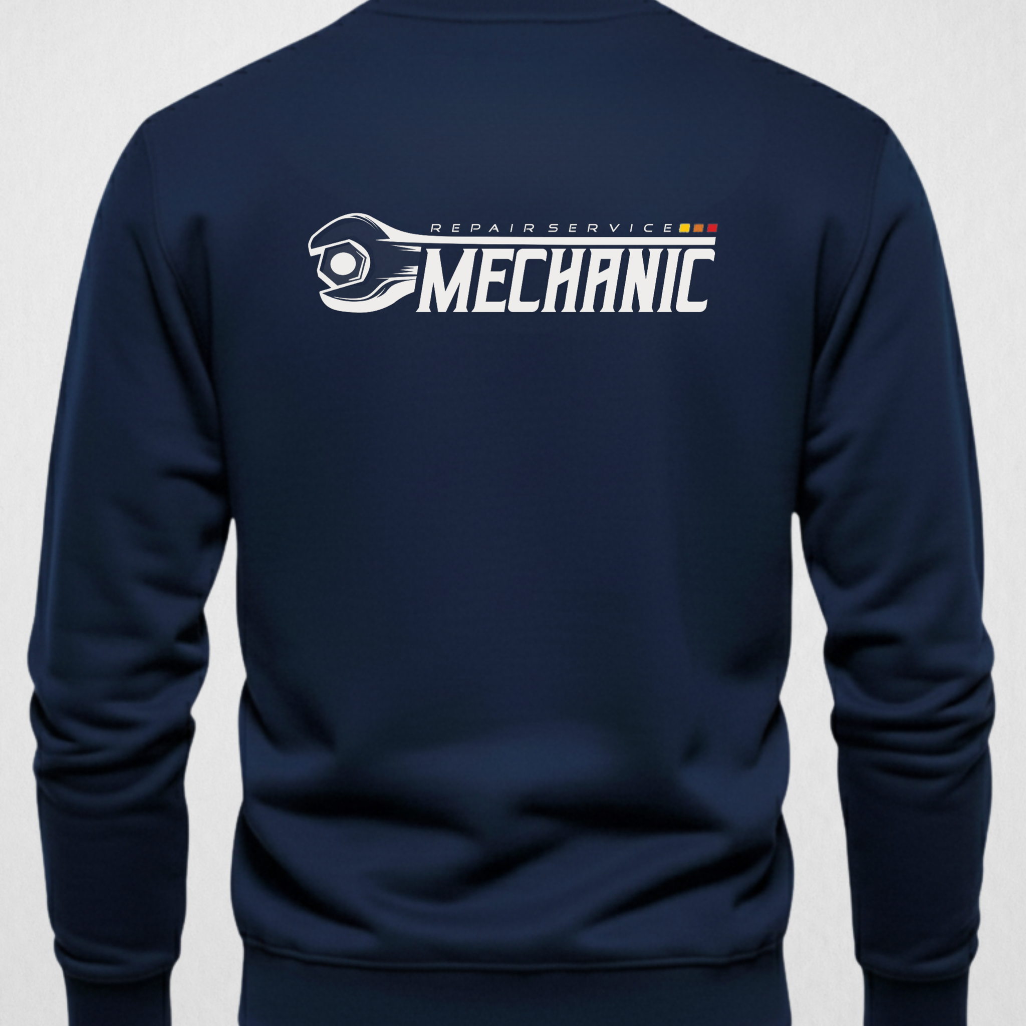 Mechanic Edition Warm Fleece Sweatshirt Back Printed(Code 4192)