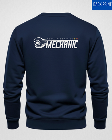 Mechanic Edition Warm Fleece Sweatshirt Back Printed(Code 4192)