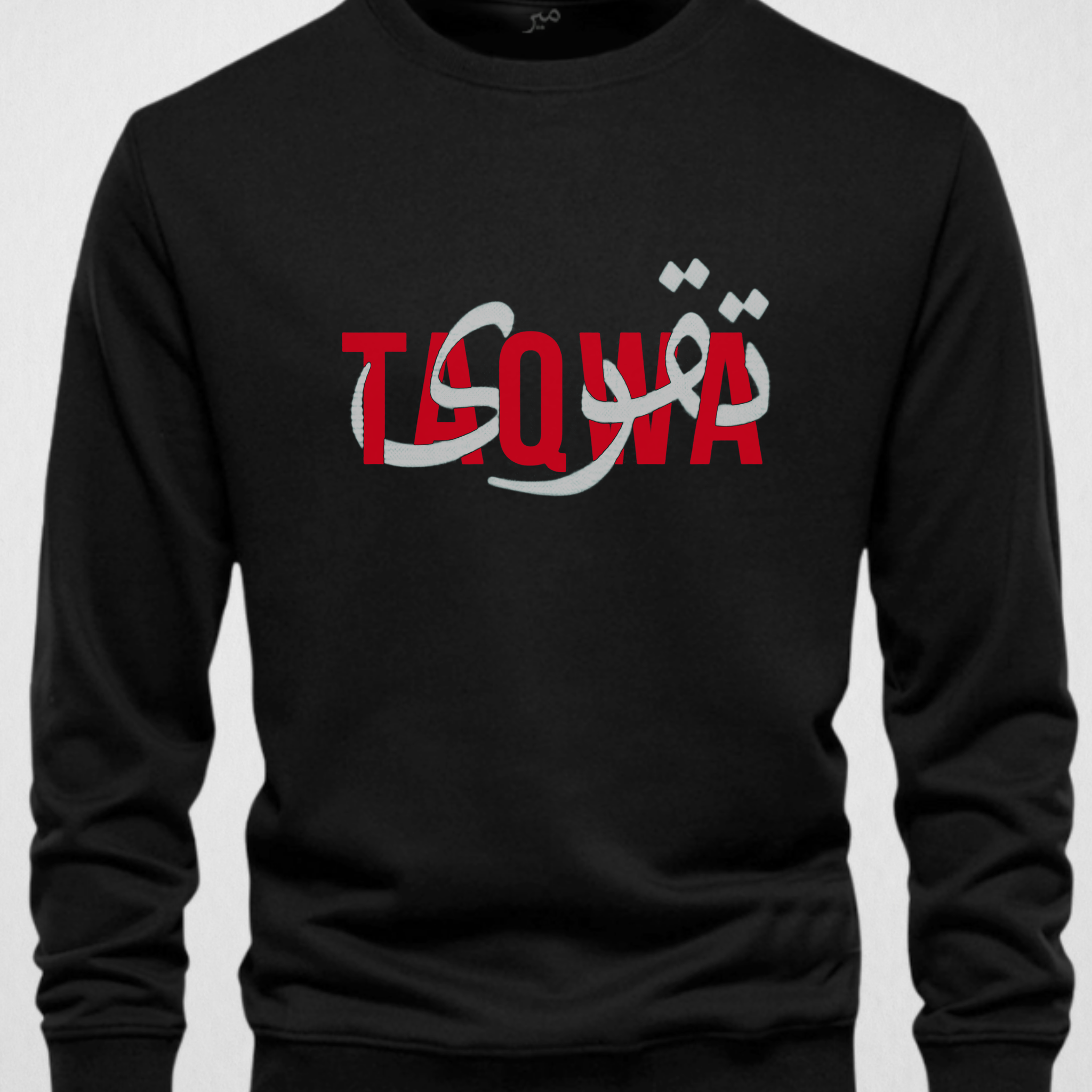 Black Men's Printed Sweatshirt – Warm and Stylish Fleece (Code 3823)