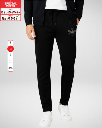 Only Medium Size – Black Men's Trousers – Comfortable Trousers (Code 4358)