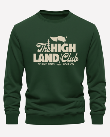 Bottle Green Men's Printed Sweatshirt – Warm and Stylish Fleece (Code 4181)