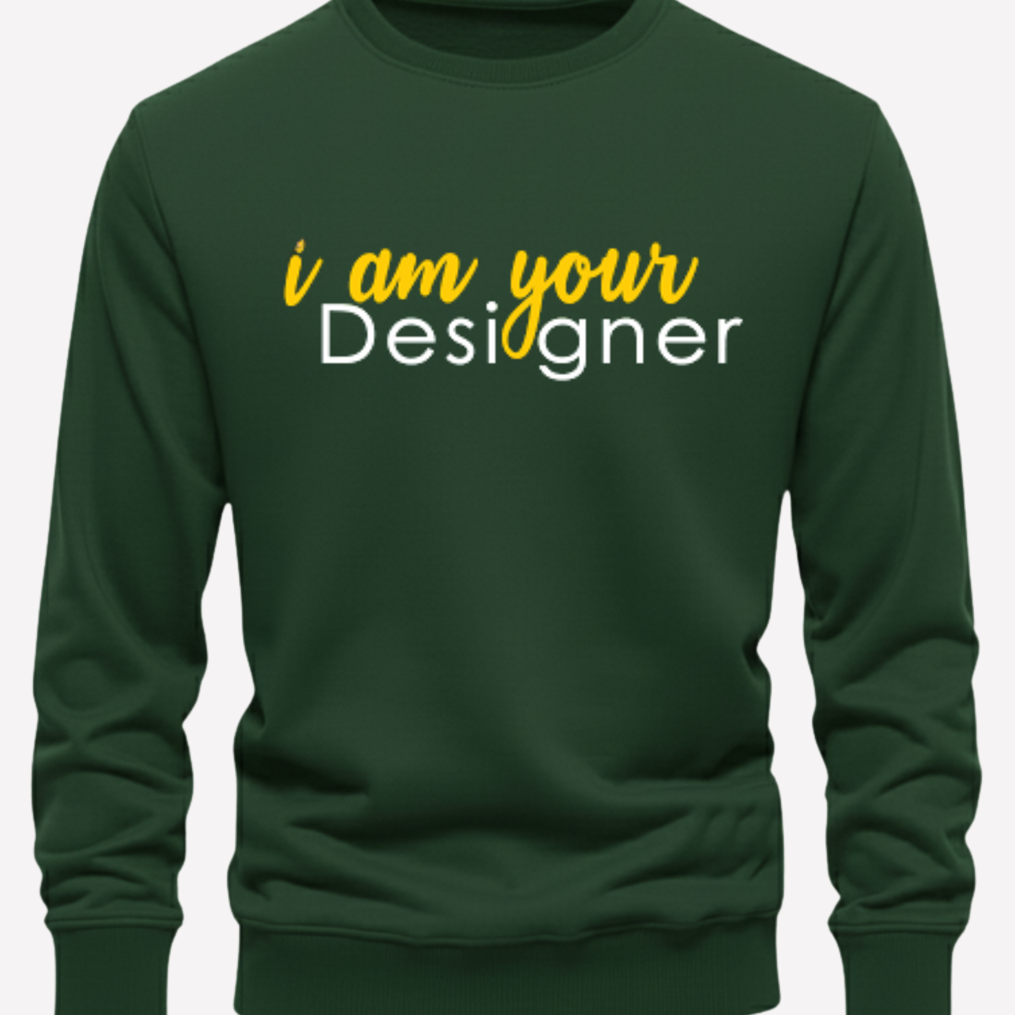 Designer Edition Warm Fleece Sweatshirt – Choose Front or Back Print (Code 4196)
