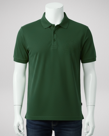Bottle Green Polo Shirt – Premium Quality & Comfortable Wear (Code 4443)