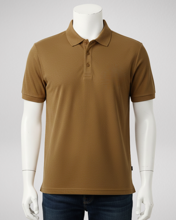 Brown Polo Shirt – Premium Quality & Comfortable Wear (Code 3204)