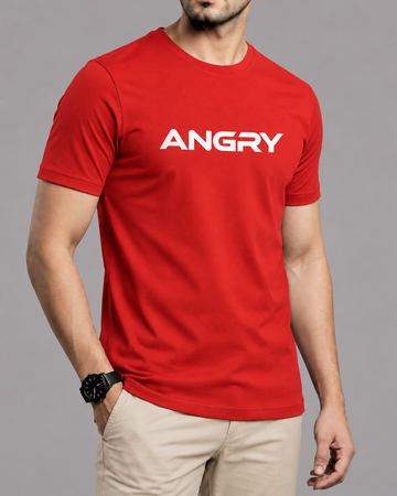 Premium Angry Printed T-Shirt/Tee for Men – Cotton Jersey Fabric (Code 3267)