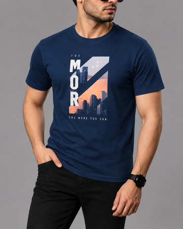Premium Mor Printed T-Shirt/Tee for Men – Cotton Jersey Fabric (Code 3271)