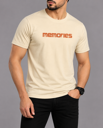 Premium Memories Printed T-Shirt/Tee for Men – Cotton Jersey Fabric (Code 3394)