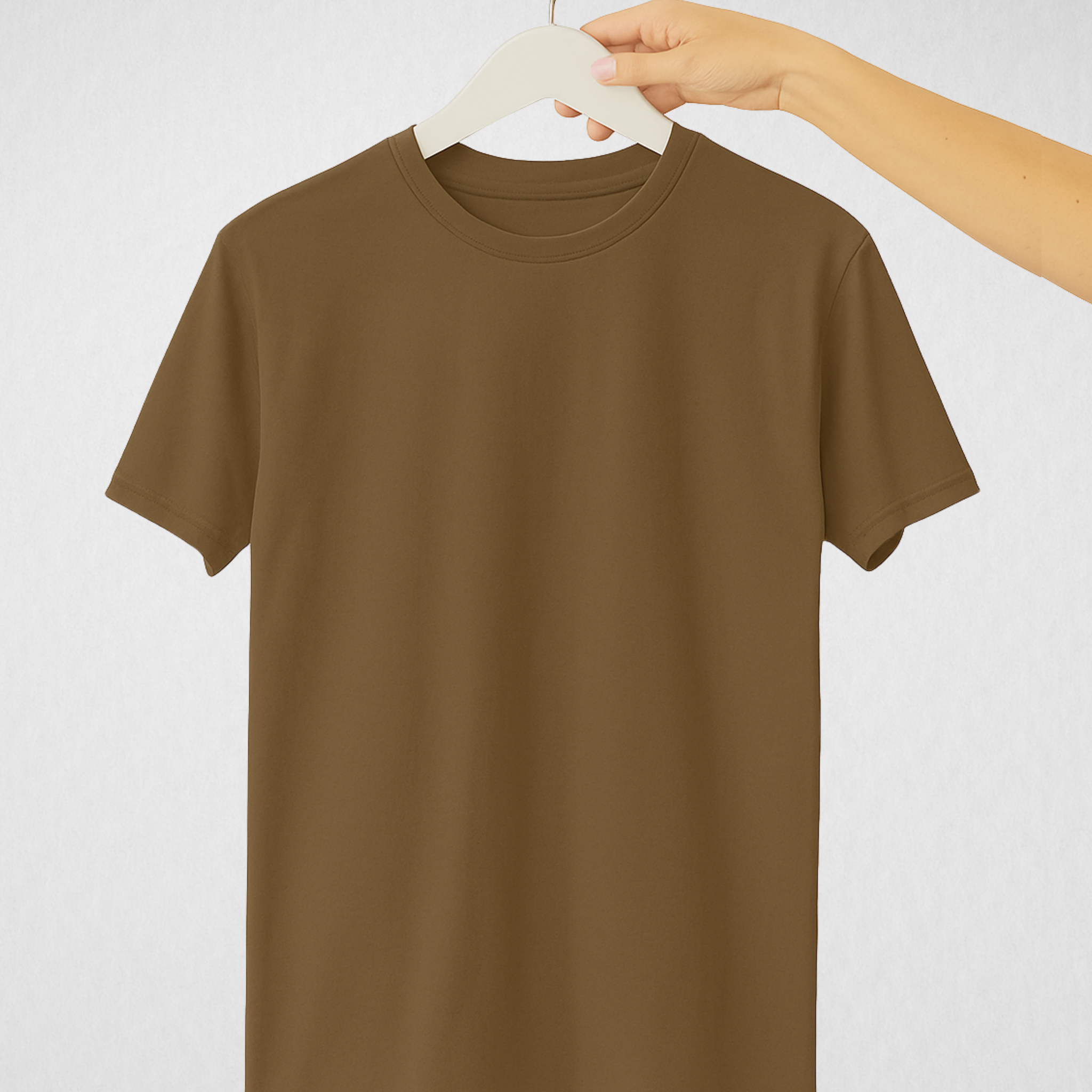 Coffee Women’s Basic Tee – Jersey Fabric, Classic Fit, Everyday Comfort (3673)