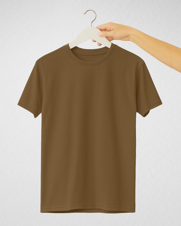 Coffee Women’s Basic Tee – Jersey Fabric, Classic Fit, Everyday Comfort (3673)