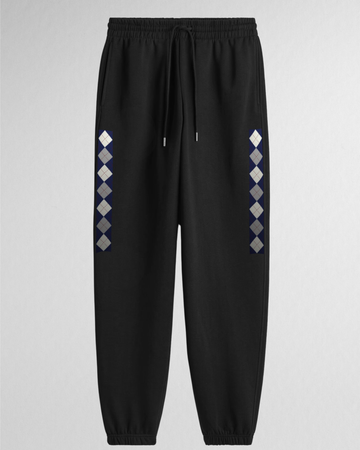 Black Everday Versatile Printed Trouser (Code 4610)