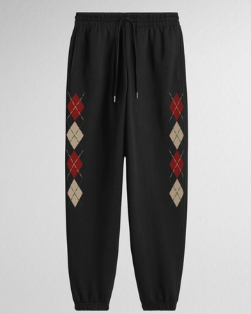 Black Everday Versatile Printed Trouser (Code 4614)