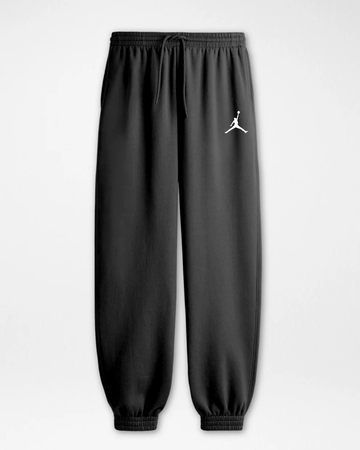Black Men's Printed Fleece Trousers (Code 6003)
