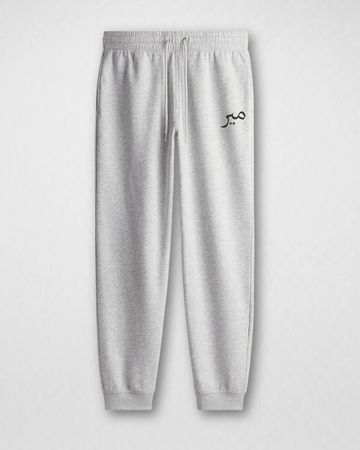 Grey Men's Printed Terry Trousers (Code 6013)