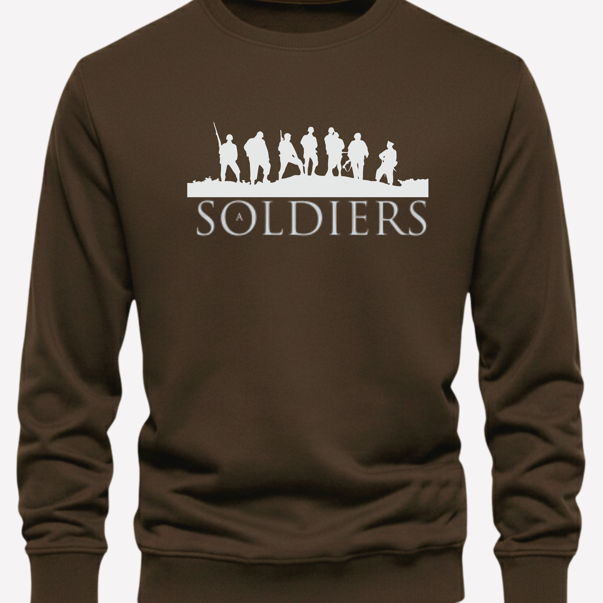 Soldiers Edition Warm Fleece Sweatshirt – Choose Front or Back Print (Code 4198)