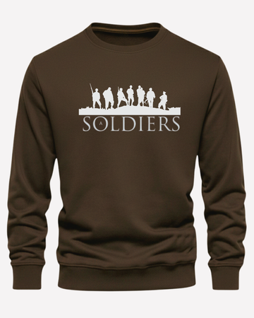 Soldiers Edition Warm Fleece Sweatshirt – Choose Front or Back Print (Code 4198)