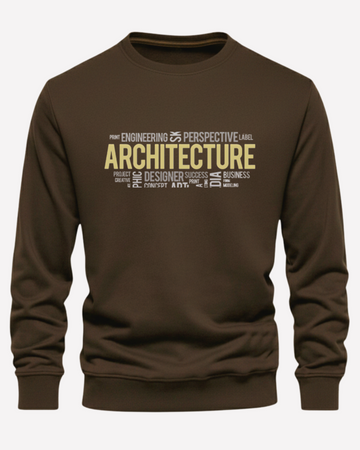 ARCHITECTURE Edition Warm Fleece Sweatshirt – Choose Front or Back Print (Code 4205)