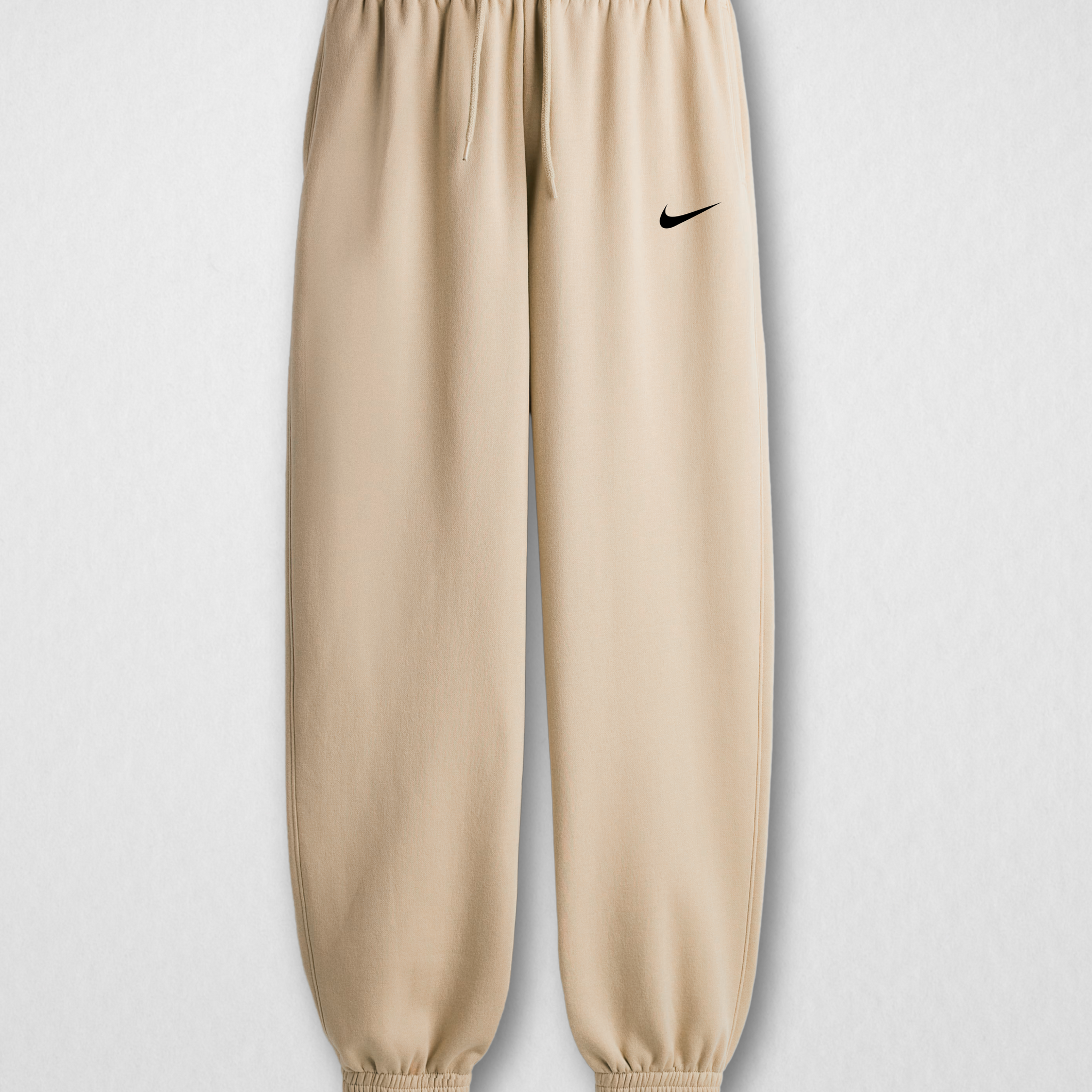 Cream Printed Jogger Trousers– Comfortable (4016)