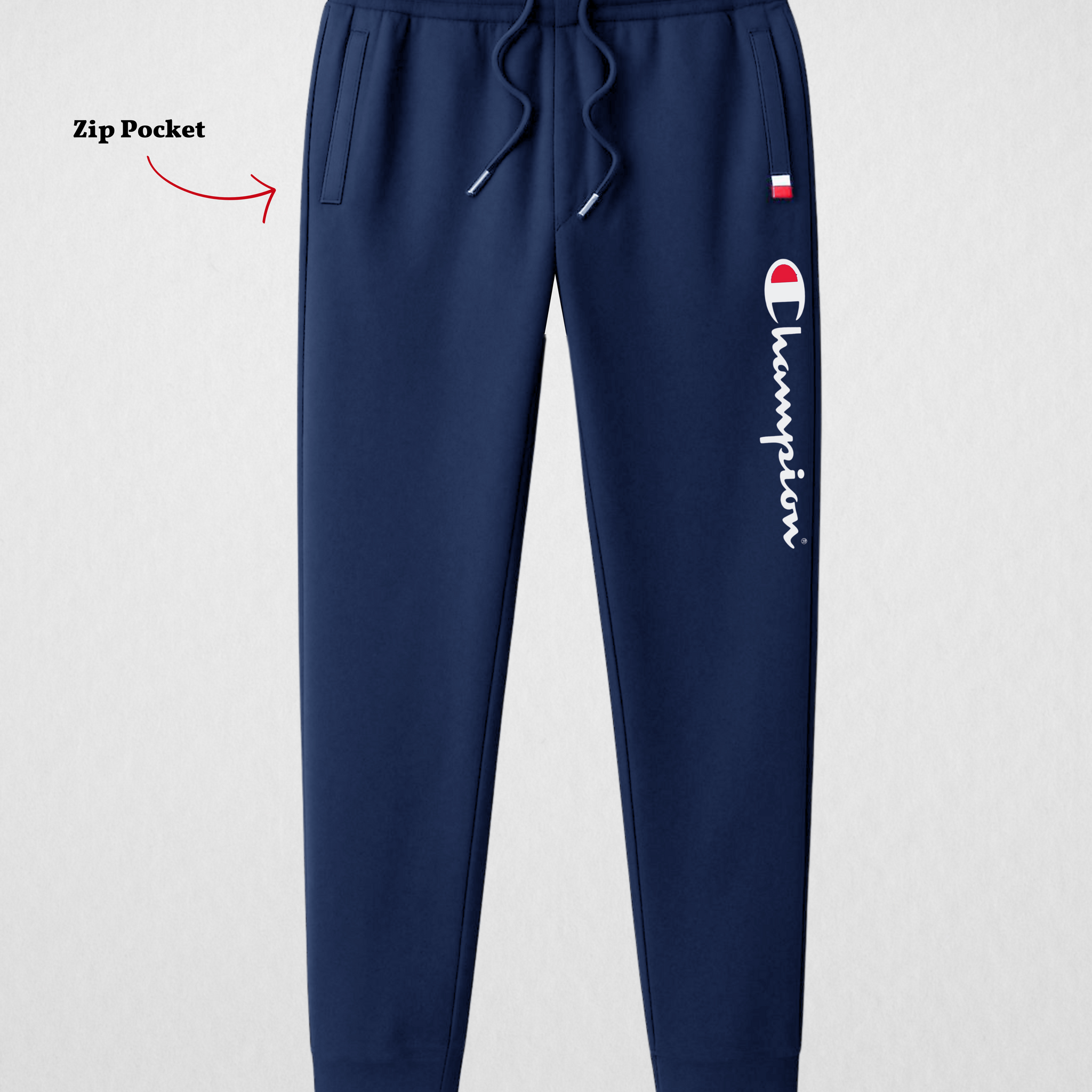 Activewear Jogger Champion Pants Navy blue Edition with Zip Pockets (3501)