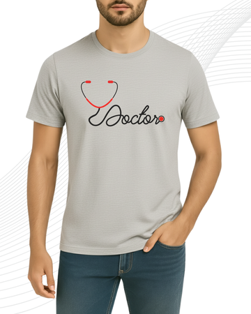 Premium Grey Printed T-Shirt/Tee for Men – Cotton Jersey Fabric (Code 4286)