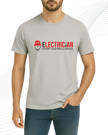 Premium Grey Printed T-Shirt/Tee for Men – Cotton Jersey Fabric (Code 4302)