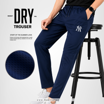 Men’s Dry Fit NY Trouser Breathable Navy – Soft & Comfortable (Code 3510)