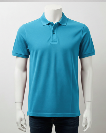 Turkish blue Polo Shirt – Premium Quality & Comfortable Wear (Code 4445)