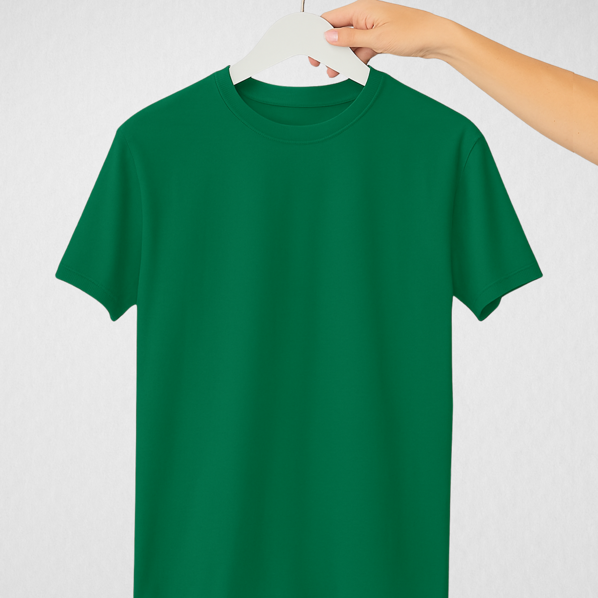Knorr Green Women’s Basic Tee – Jersey Fabric, Classic Fit, Everyday Comfort (3674)