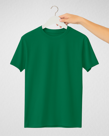 Knorr Green Women’s Basic Tee – Jersey Fabric, Classic Fit, Everyday Comfort (3674)