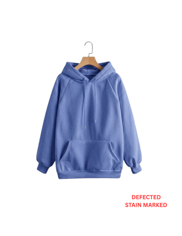 Light Blue Fleece Hoodie DEFECTED (Code 4108)