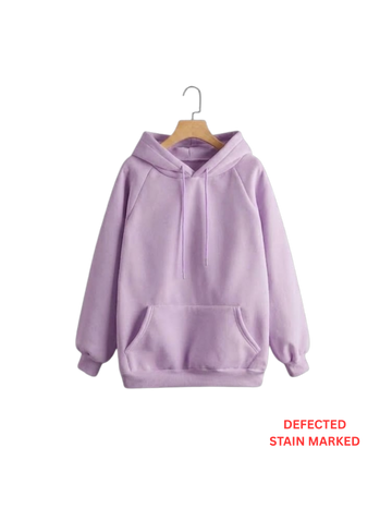 Purple Fleece Hoodie DEFECTED (Code 4114)