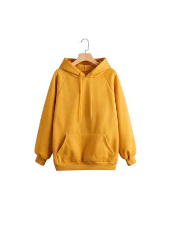 Yellow Mustard Fleece Hoodie (Code 4365)