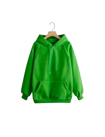 Parrot Green Fleece Hoodie (Code 4105)