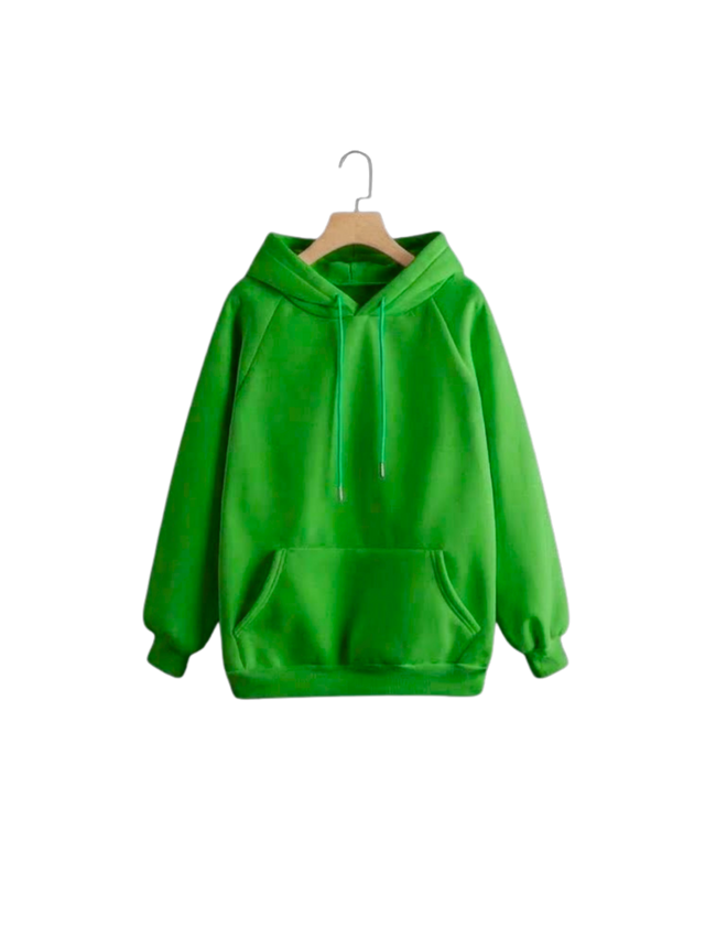 Parrot Green Fleece Hoodie (Code 4105)
