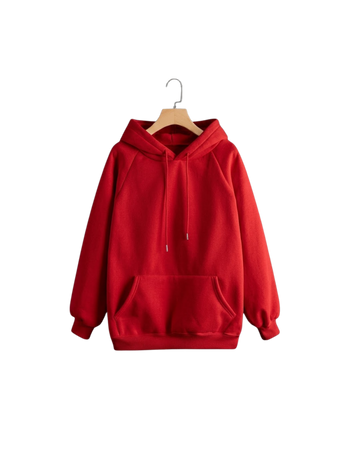 Red Fleece Hoodie (Code 4106)
