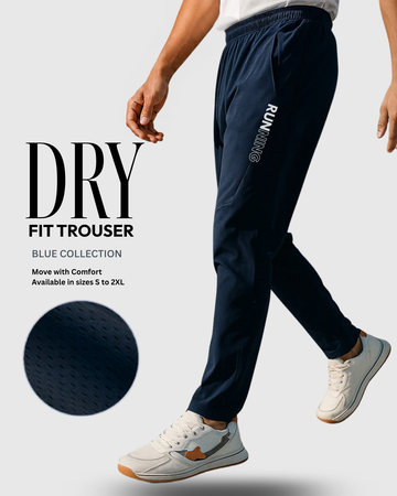Men’s Dry Fit Printed Trouser Breathable Navy– Soft & Comfortable (Code 5456)