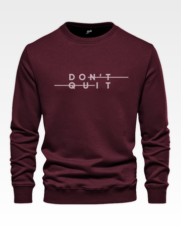 Maroon Men's Printed Sweatshirt – Warm and Stylish Fleece (Code 3826)