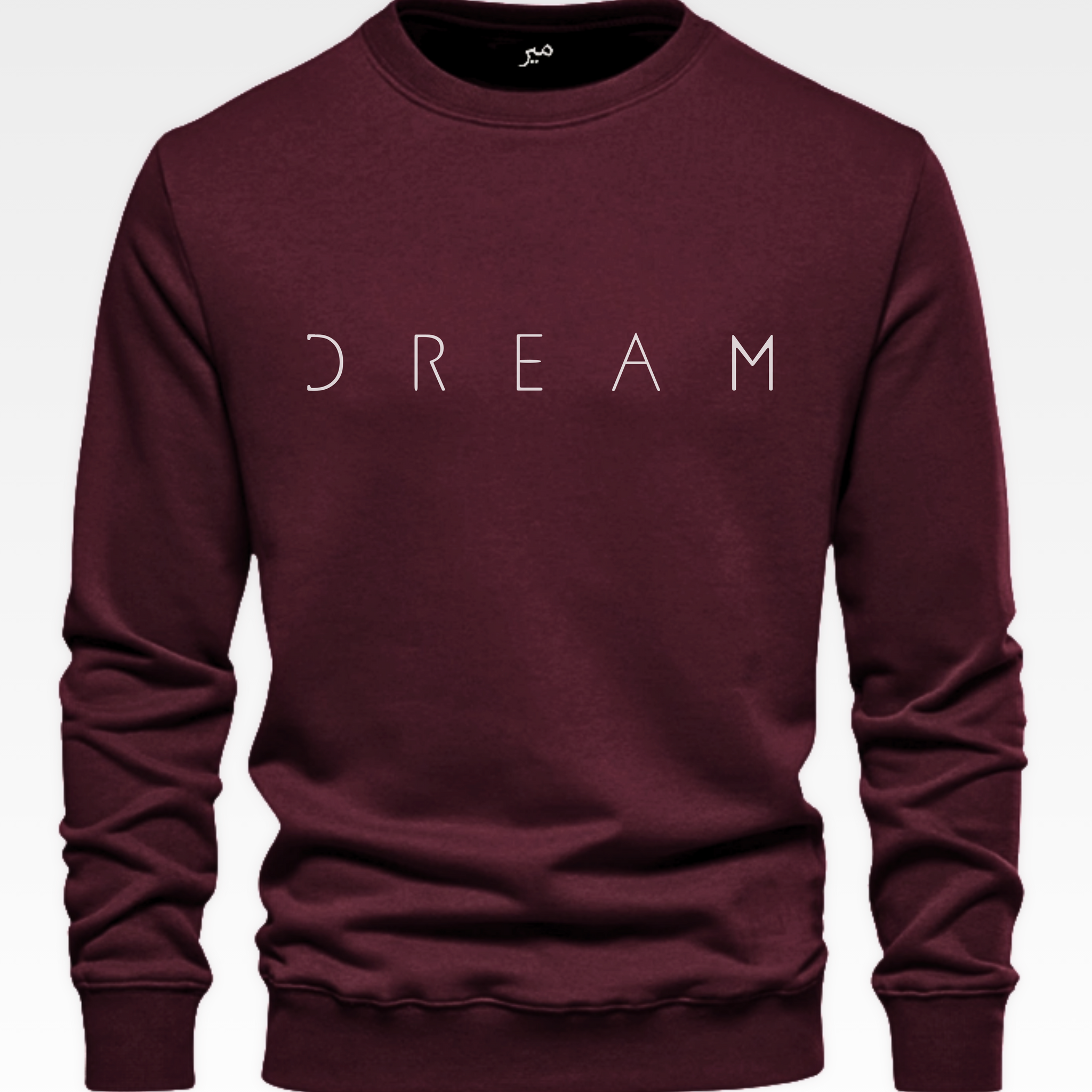 Maroon Men's Printed Sweatshirt – Warm and Stylish Fleece (Code 3454)