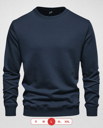 Melange Navy Men's Sweatshirt (Code 4546)