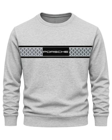 Grey Stripes Men's Printed Sweatshirt – Warm and Stylish Fleece (Code 4631)