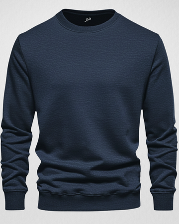 Melange Navy Men's Sweatshirt (Code 4546)