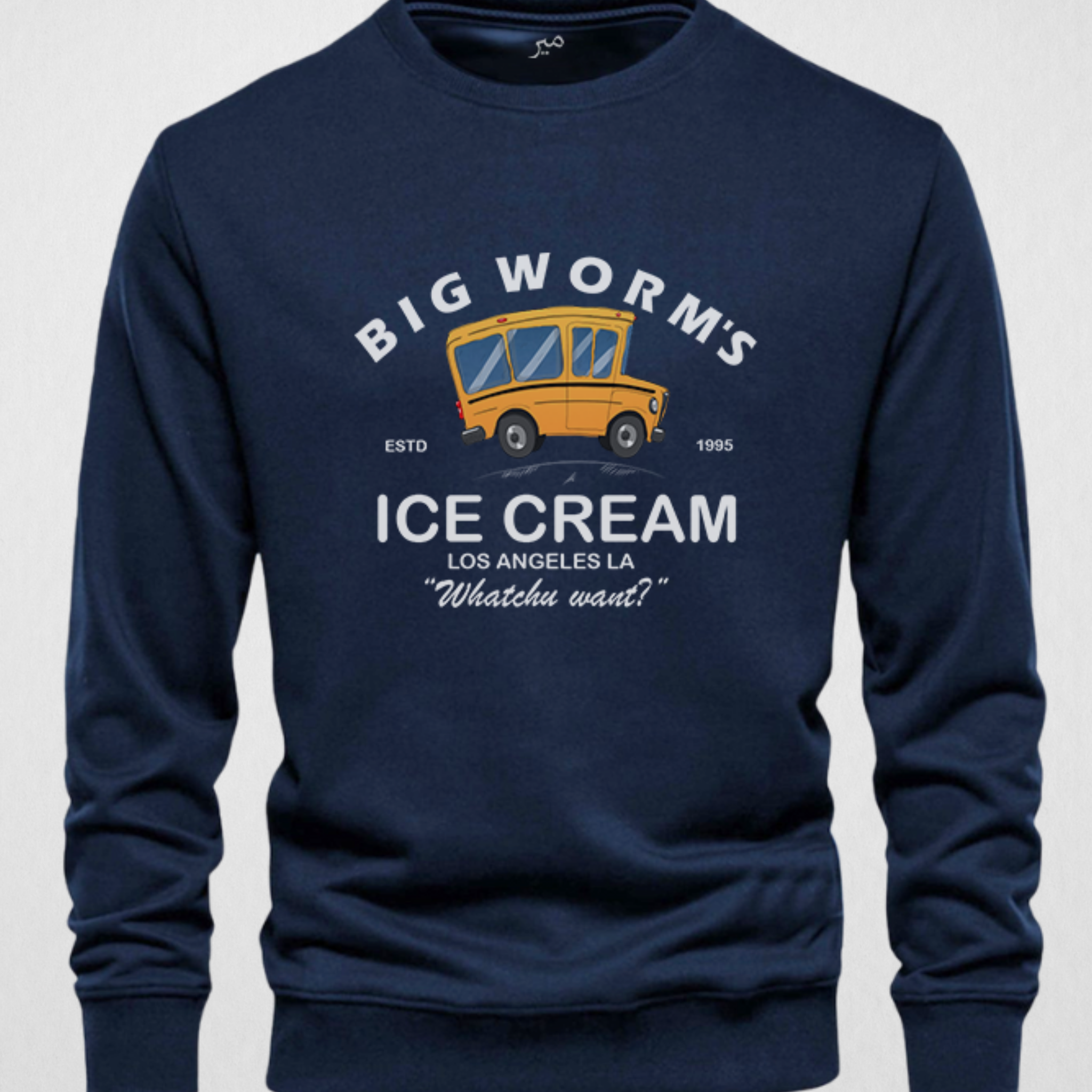 Navy blue Men's Printed Sweatshirt – Warm and Stylish Fleece (3496)
