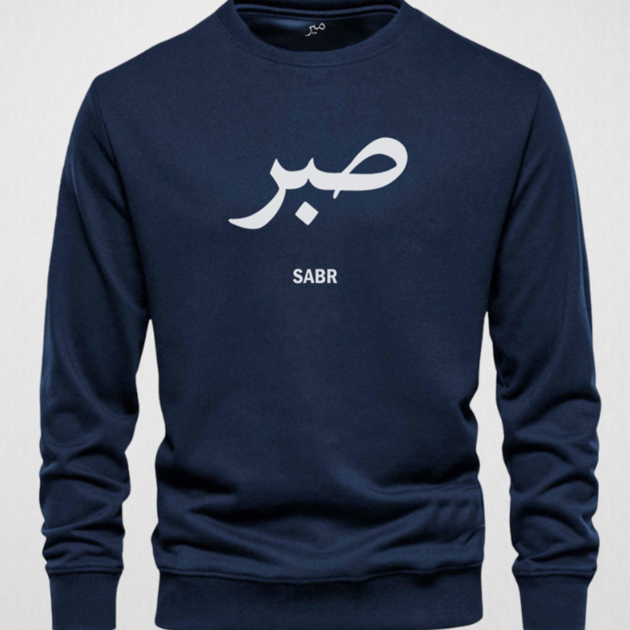 Navy blue Men's Printed Sweatshirt – Warm and Stylish Fleece (3492)