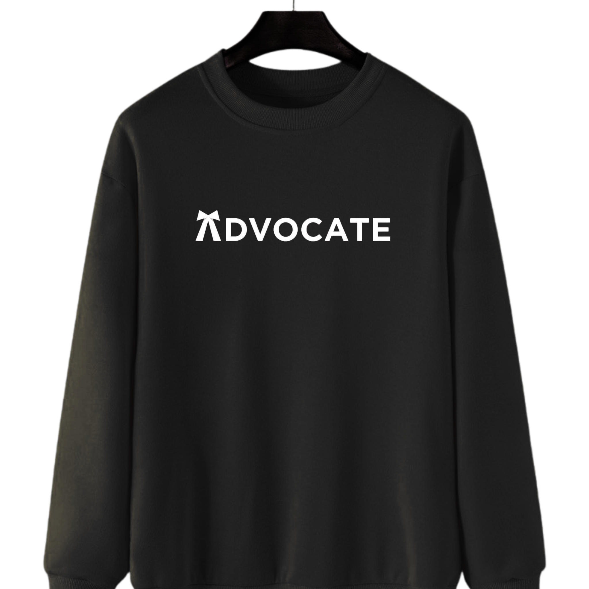 Black Women's Printed Sweatshirt – Warm and Stylish Fleece (Code 4378)