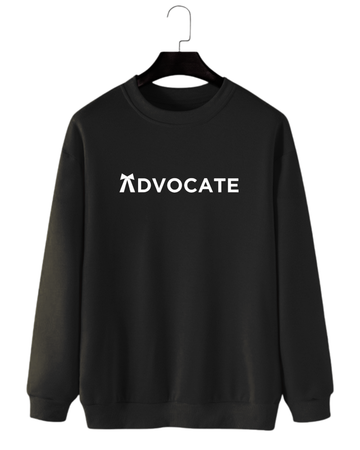 Black Women's Printed Sweatshirt – Warm and Stylish Fleece (Code 4378)