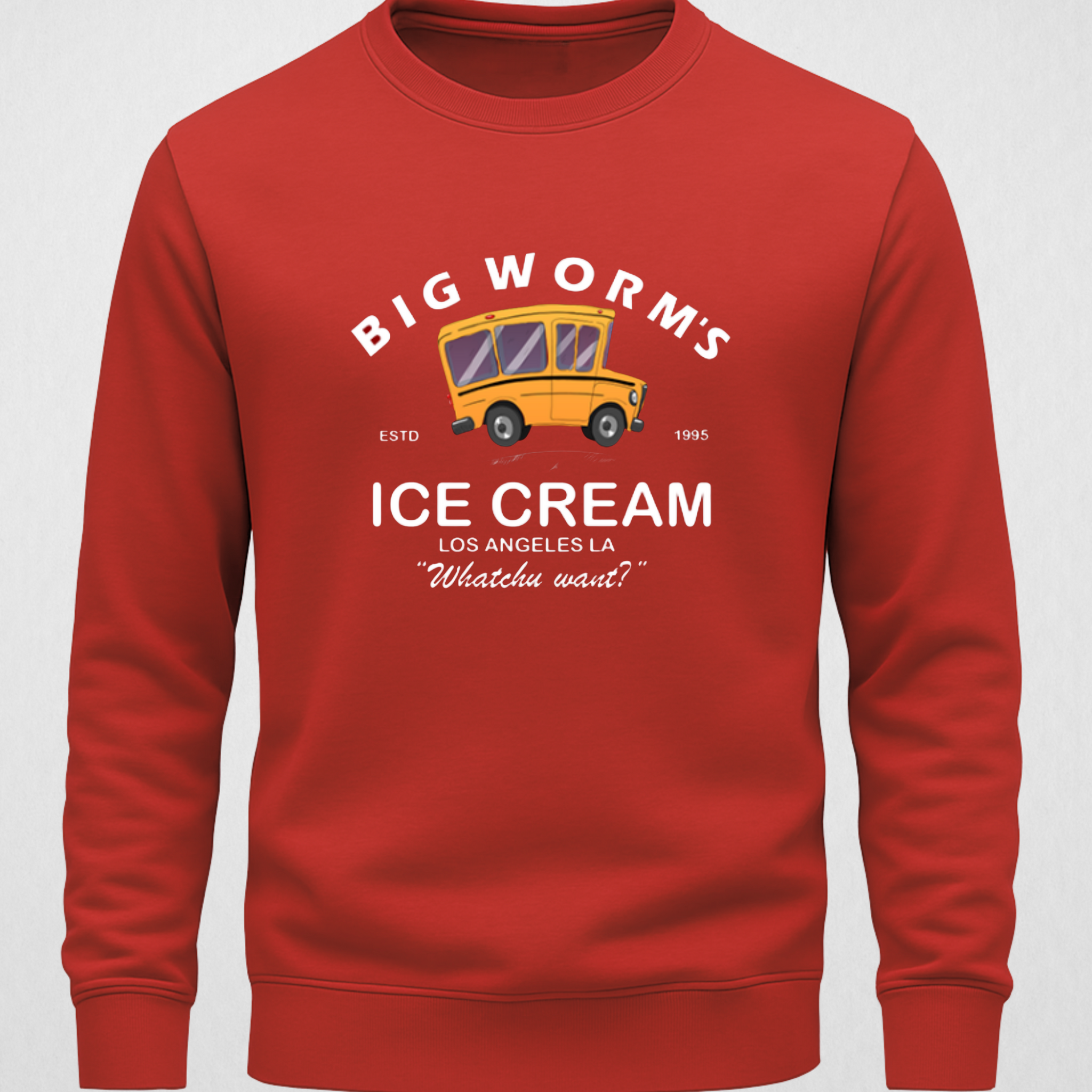 Red Men's Printed Sweatshirt – Warm and Stylish Fleece (3493)