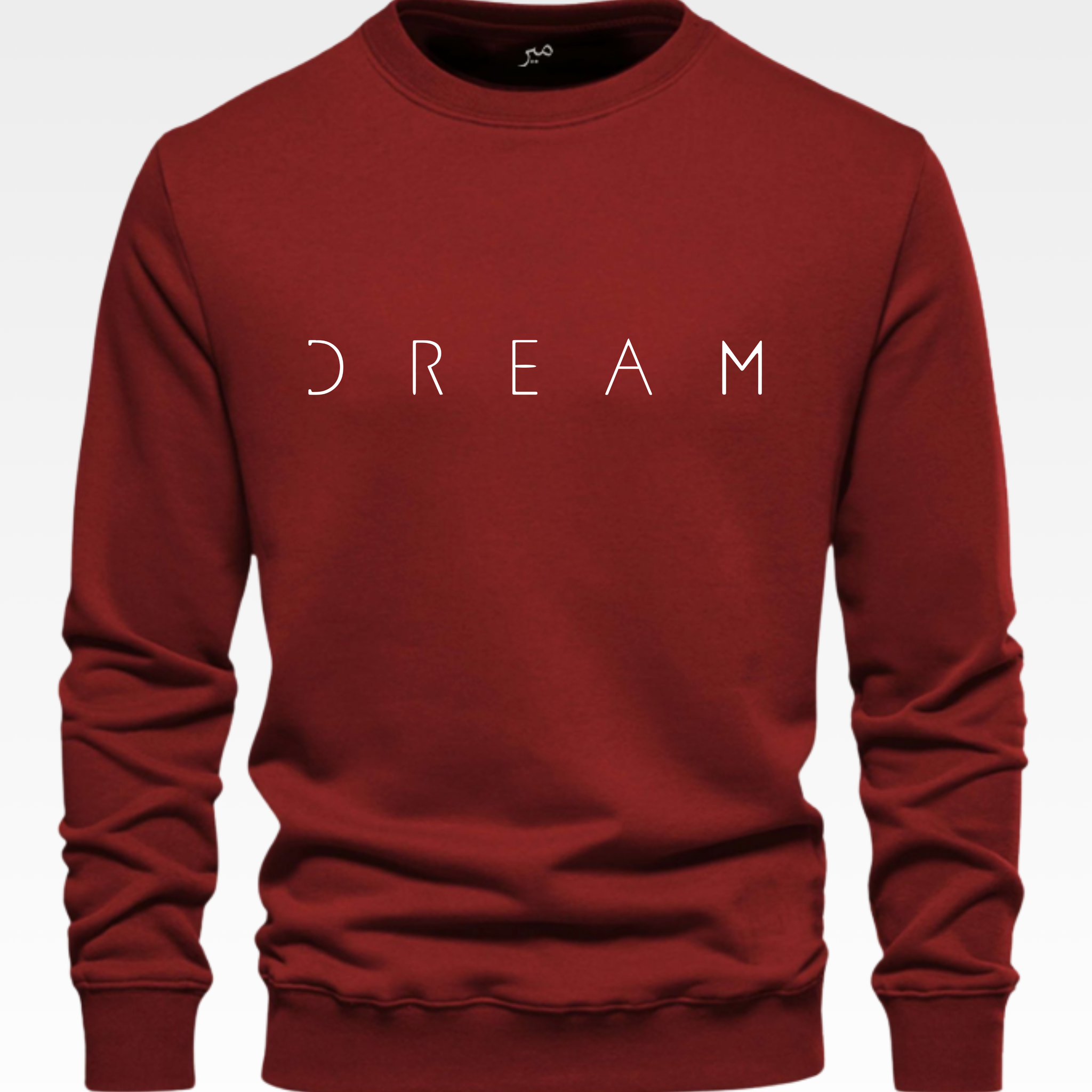 Maroon Men's Printed Sweatshirt – Warm and Stylish Fleece (3454)