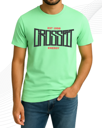 Light Green CrossFit T-Shirt/Tee for Men – Cotton Jersey Fabric (Code 5247)