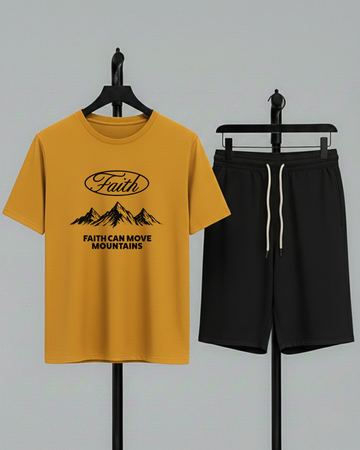 Mustad T-Shirt Printed Black Shorts– Comfortable Wear (Code 4759)