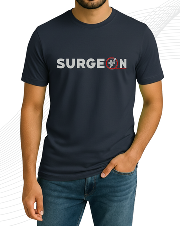 Premium Navy Blue Printed T-Shirt/Tee for Men – Cotton Jersey Fabric (Code 4293)
